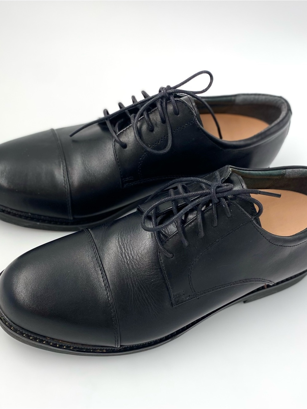 Apex Oxford Shoes Men’s 11 Wide Black Lace Up Leather